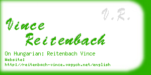 vince reitenbach business card